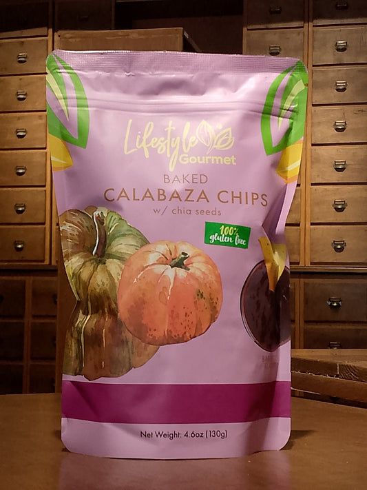 LSG Baked Calabaza Chips with Chia Seeds (BBQ)