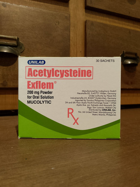 Acetylcysteine (Exflem) 200mg Powder for Oral Solution