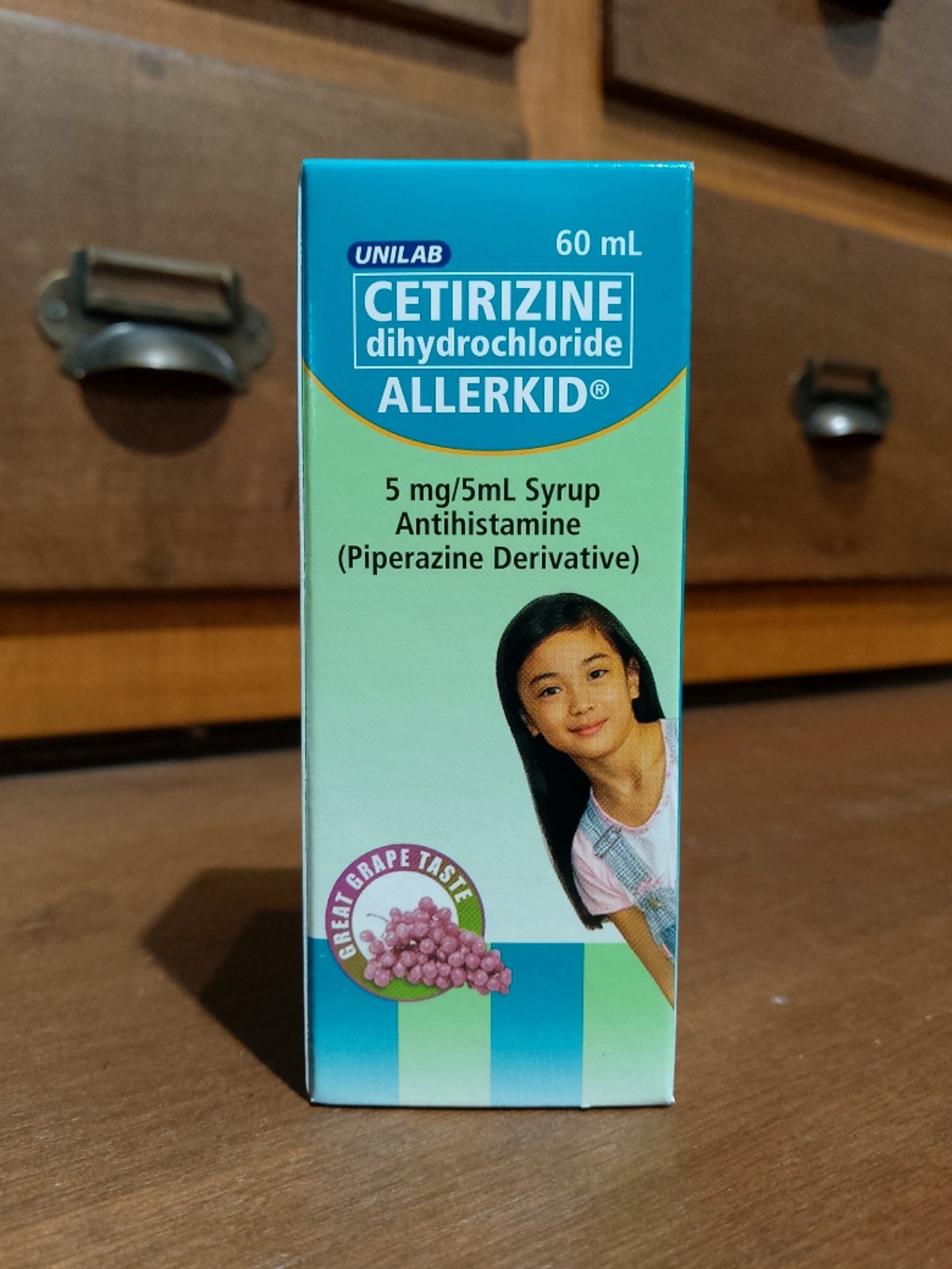 Cetirizine dihydrochloride (ALLERKID) 5mg/5mL Syrup 60 mL