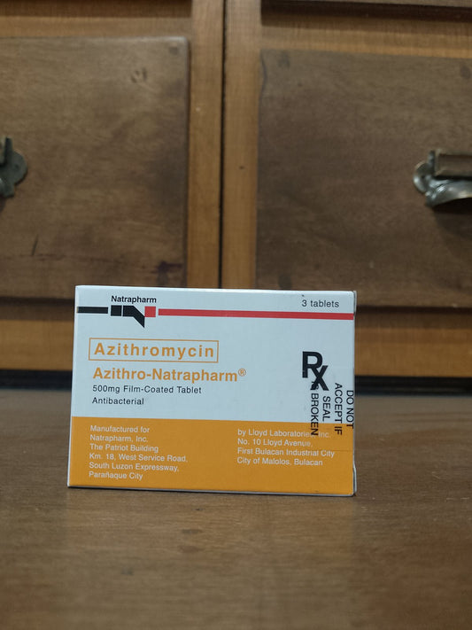 Azithromycin (Azithro-Natrapharm) 500mg Film Coated Tablet
