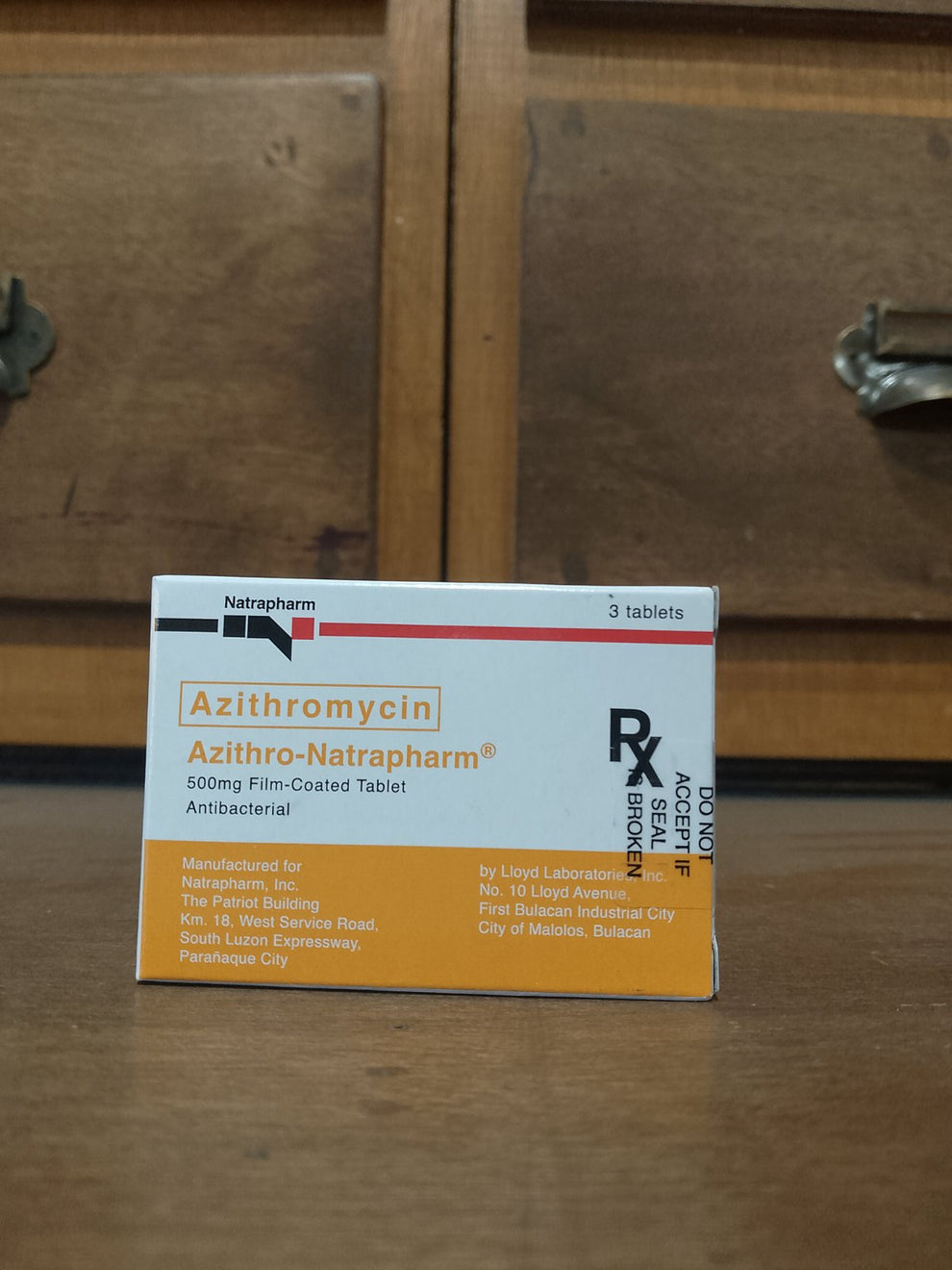 Azithromycin (Azithro-Natrapharm) 500mg Film Coated Tablet – Meds for All
