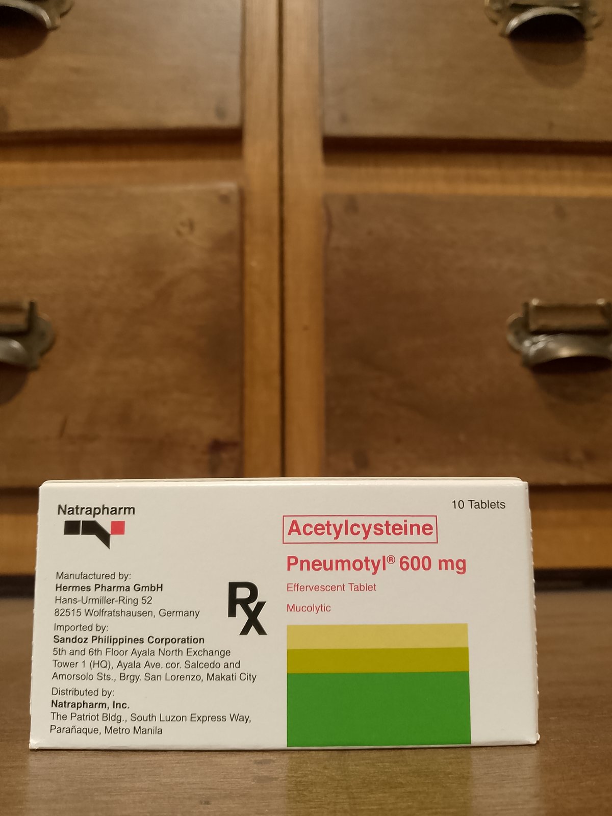 Acetylcysteine (Pneumotyl) 600mg Effervescent Tablet