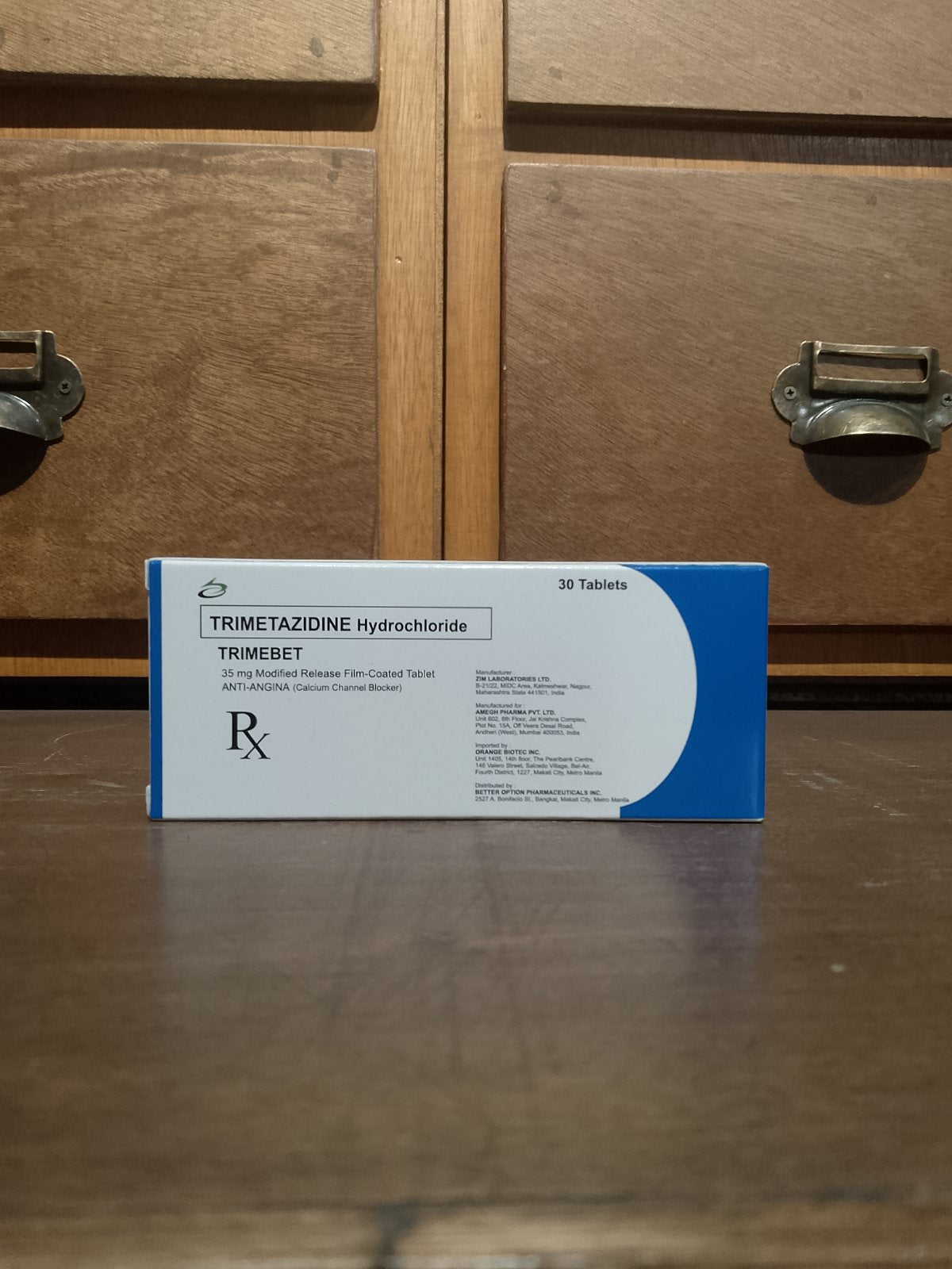 Trimetazidine Hydrochloride (Trimebet) 35mg Modified Release Tablet