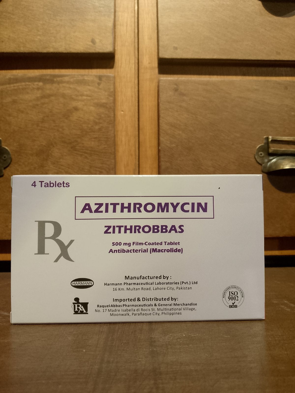 Azithromycin (Zithrobbas) 500mg film-coated tablet