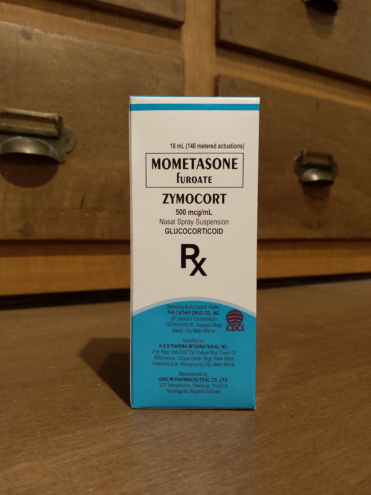 Mometasone Furoate (Zymocort) 500mcg/mL Nasal Spray Suspension