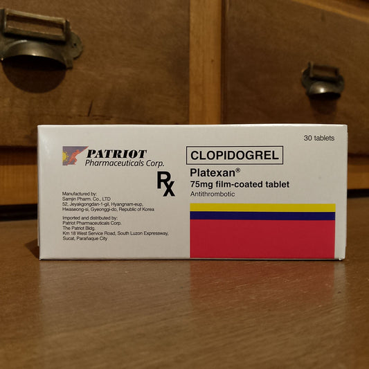 Clopidogrel (Platexan) 75mg Film Coated Tablet